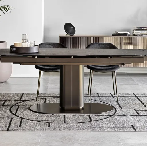 Tavolo allungabile Cameo in ceramica di Calligaris