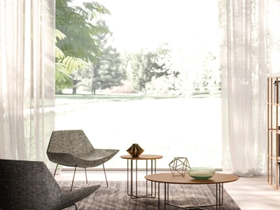 Tavolino rotondo in laccato rame Aster di Orme