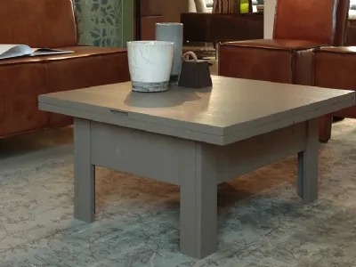 Tavolino Fast apribile in legno massello laccato di Devina Nais
