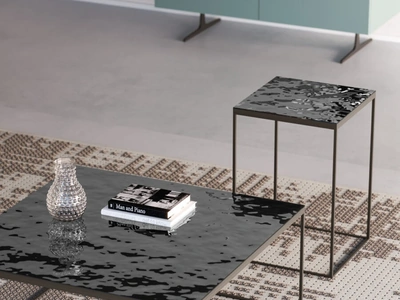 Tavolino in vetro martellato Ginestra di Orme