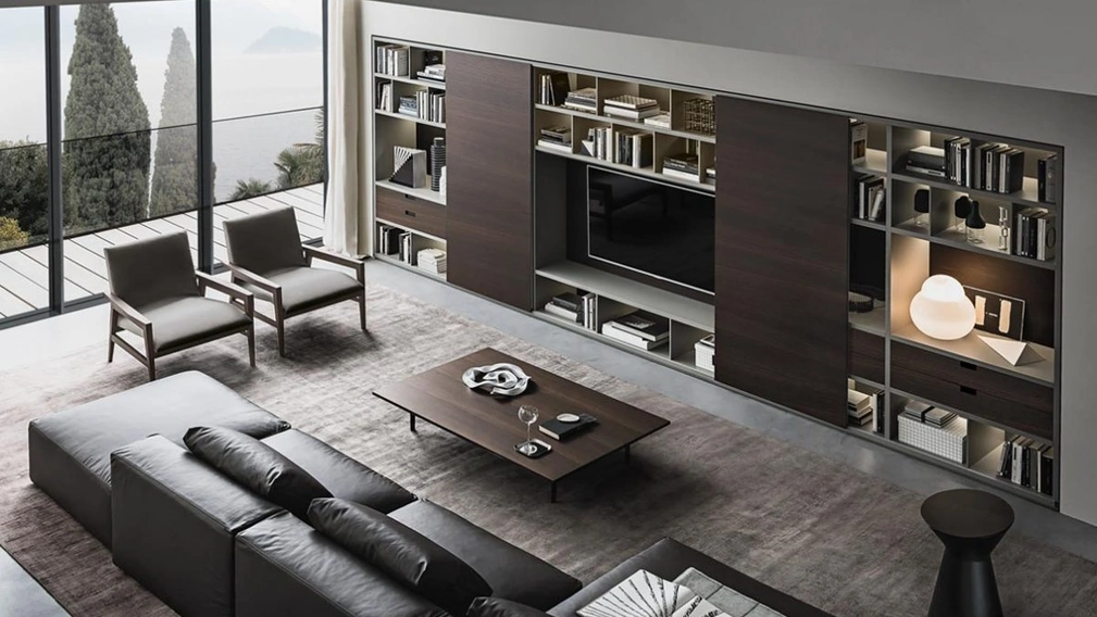Tavolino Michel in legno con base in metallo di Giellesse