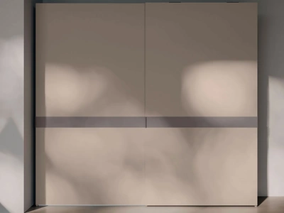 Armadio ad ante scorrevoli Eina in melaminico Tortora di Orme