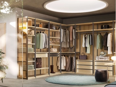 Cabina Armadio Skeletro in materico rovere di Orme