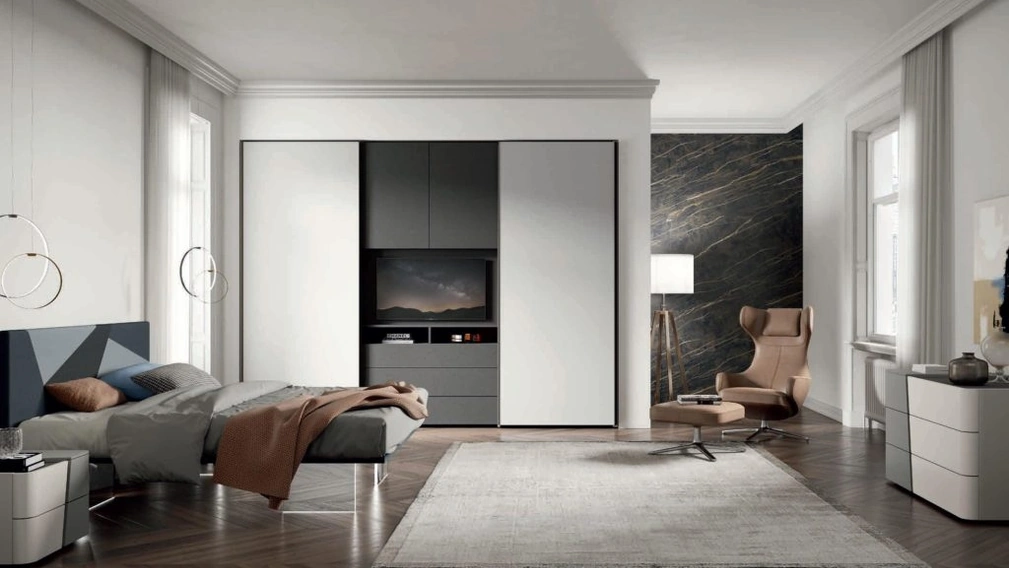 Armadio con anta scorrevole Young TV di Artigianmobili