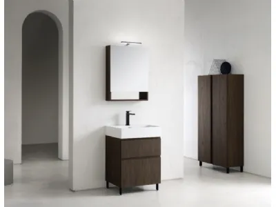 Mobile Bagno da appoggio in nobilitato effetto legno B-GO BG026 di Compab