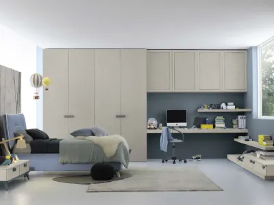 Cameretta componibile Golf C120 in melaminico di Colombini Casa