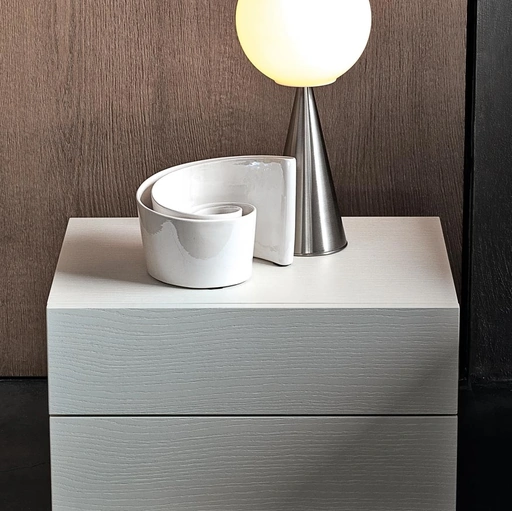 Comodino Cube in rovere laccato di Giellesse
