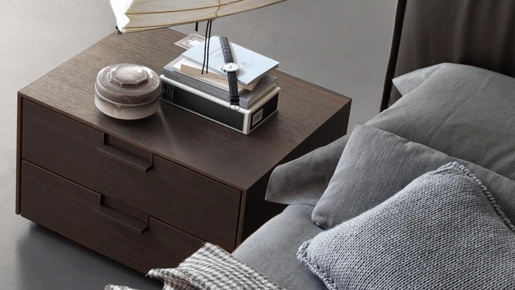 Comodino Flat in rovere di Giellesse