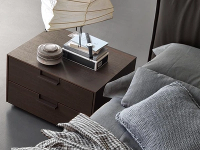 Comodino Flat in rovere di Giellesse