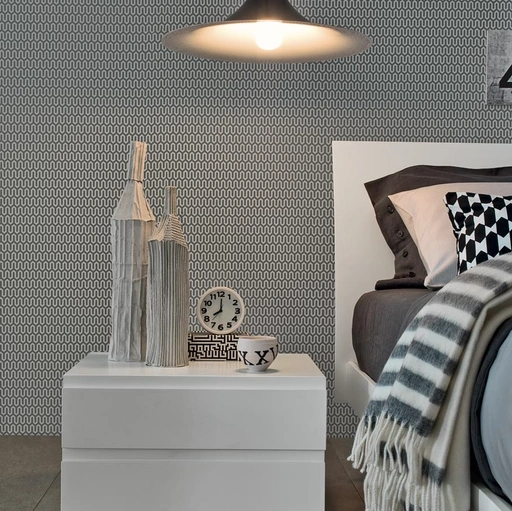 Comodino Joy in legno laccato Bianco di Giellesse