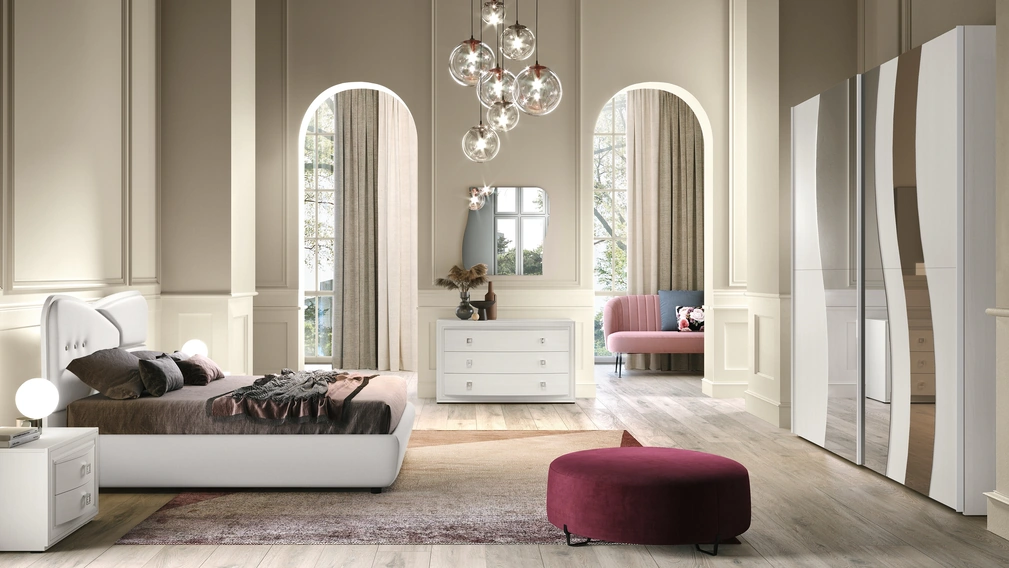 Letto in ecopelle Dolly di Adriatica