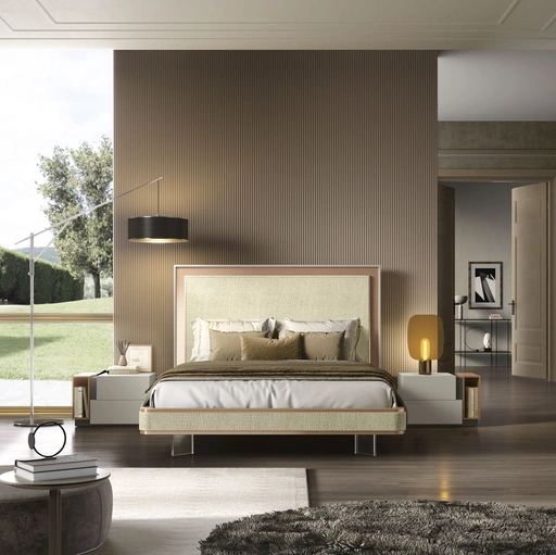 Letto in ecopelle Pasitea di Adriatica