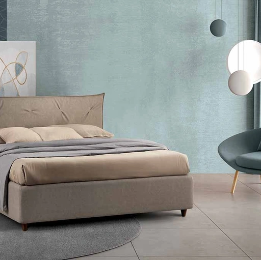 Letto in tessuto Cigno di Cosmo Letti