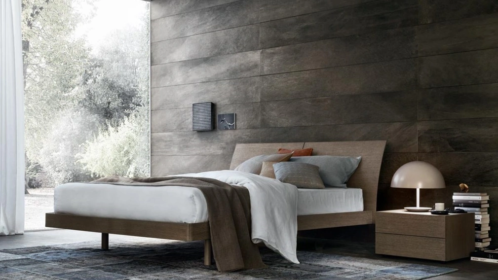 Letto in legno con testiera Clipper di Giellesse