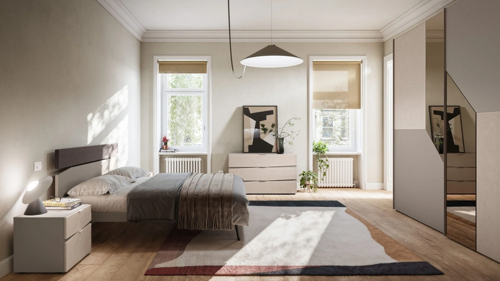 Letto con testiera Contra Night 06 di Orme