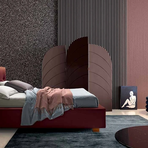 Letto imbottito Ercole di Cosmo Letti