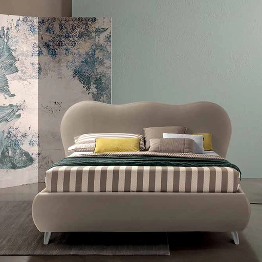 Letto Pictor in tessuto imbottito di Cosmo Letti