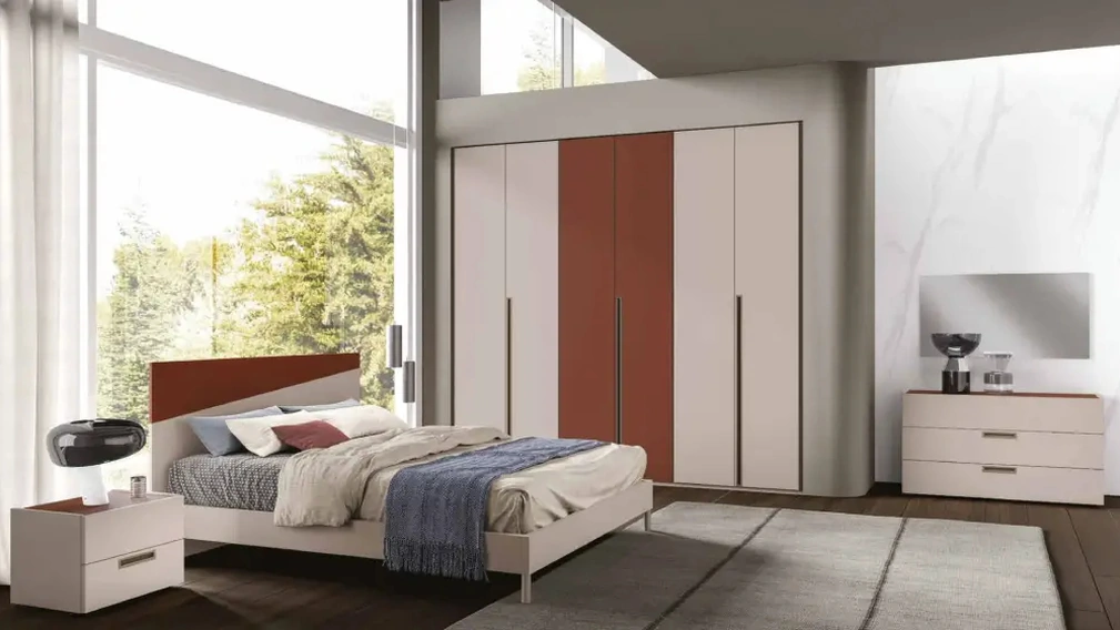 Letto con testiera Diagonal di Artigianmobili
