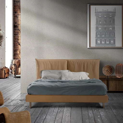 Letto matrimoniale con testiera Alena di Lettissimi