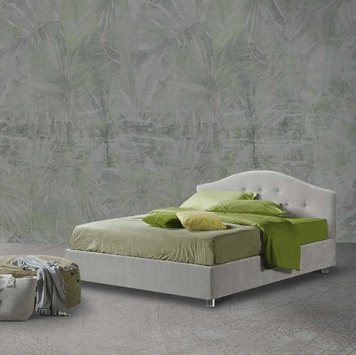 Letto con testiera sagomata Antares di Lettissimi