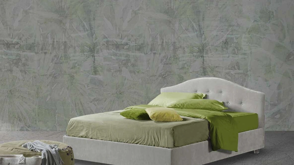 Letto con testiera sagomata Antares di Lettissimi