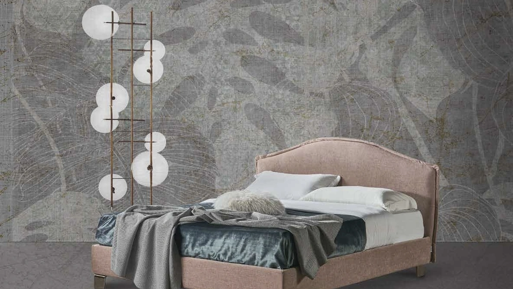 Letto classico con testiera sagomata Elettra di Lettissimi