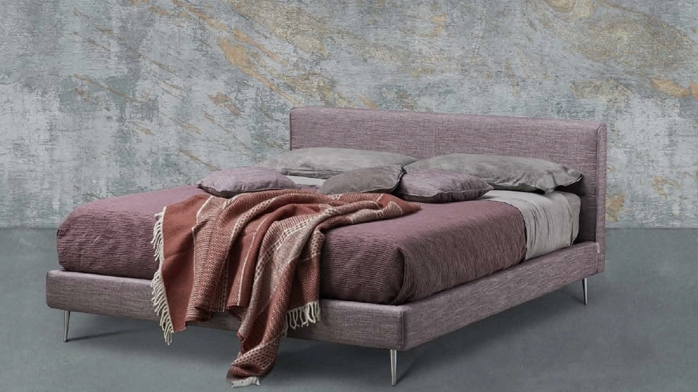 Letto matrimoniale Filo con testiera bassa di Lettissimi