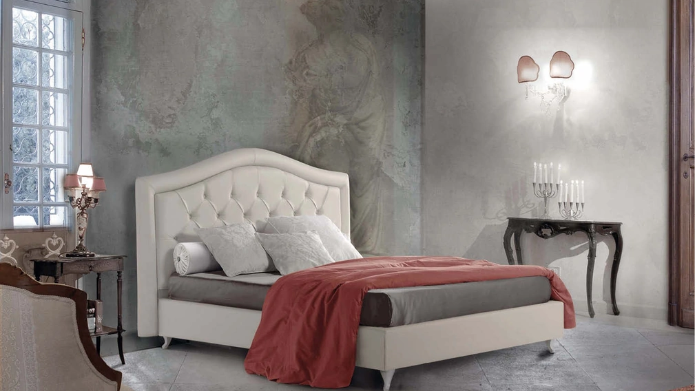 Letto con contenitore Sogno Capitonnè di Lettissimi