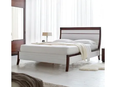 Letto matrimoniale con testiera Line di Fasolin