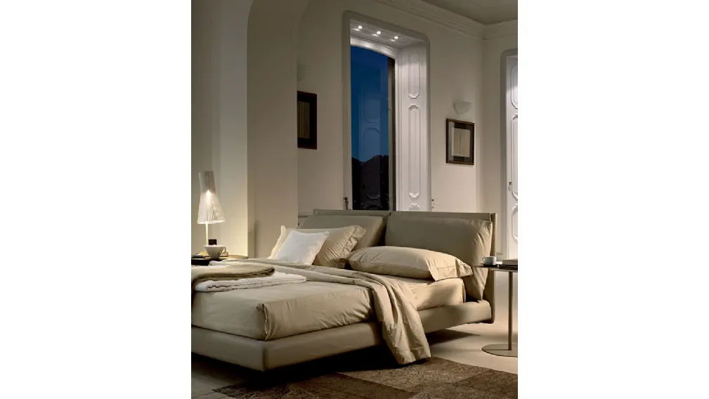 Letto Malou con testiera imbottita di Bontempi Letti Design