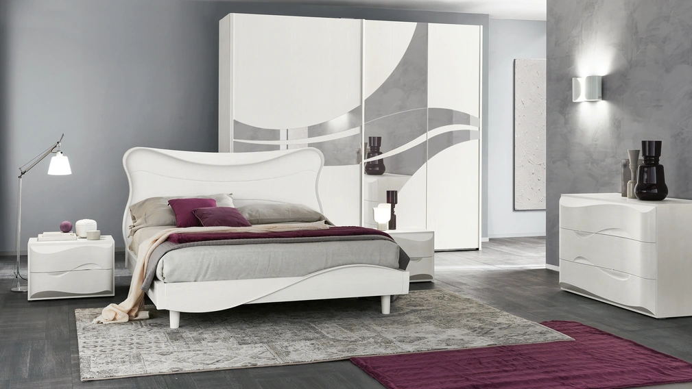 Letto in frassino bianco Mirea di Adriatica