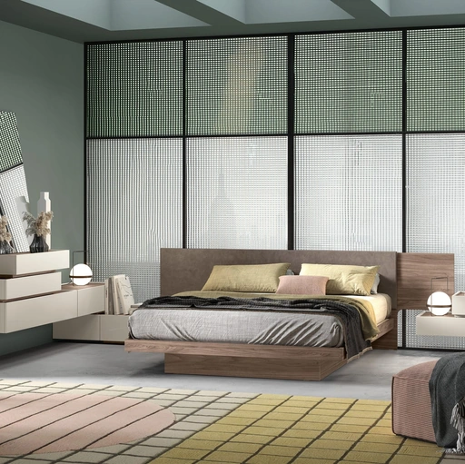 Letto matrimoniale Nest con contenitore di Adriatica