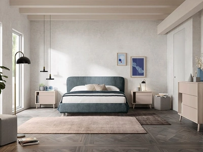 Letto in tessuto imbottito Reverso di Colombini Casa