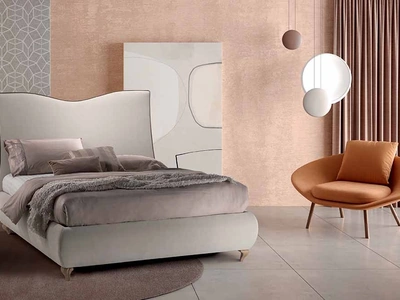 Letto con testiera Scudo Pipe di Cosmo Letti