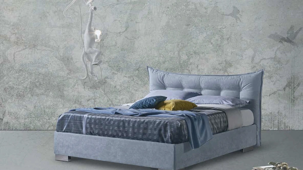 Letto imbottito Selene di Lettissimi