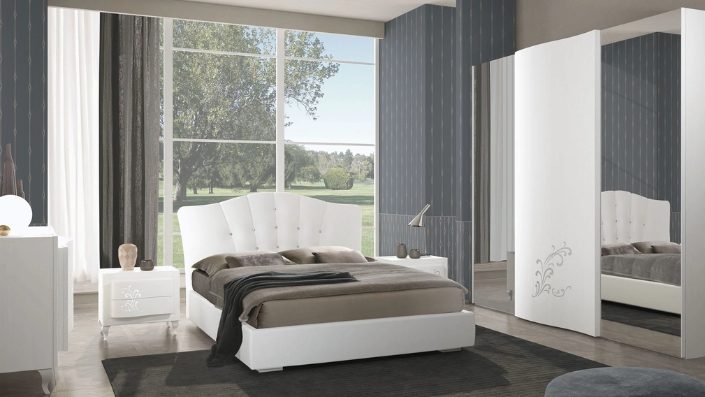 Letto imbottito Silvia di Adriatica