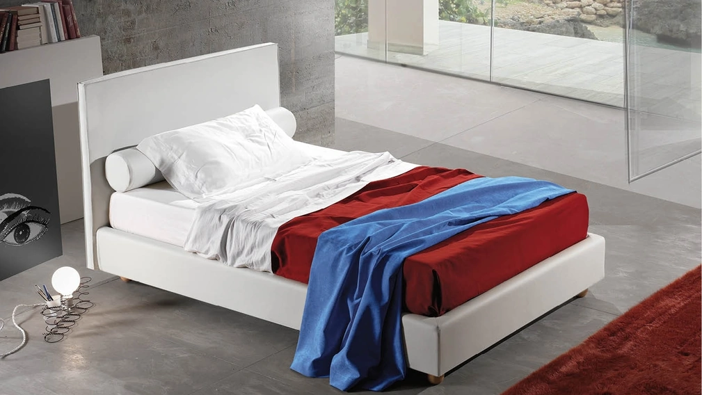 Letto singolo Vela Liscio di Lettissimi 