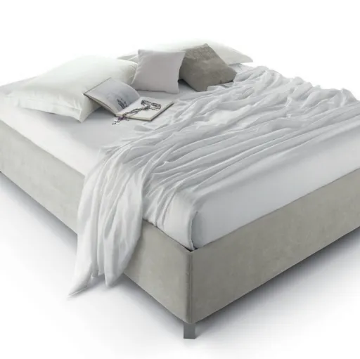 Letto matrimoniale Sommier in tessuto di Cosmo Letti