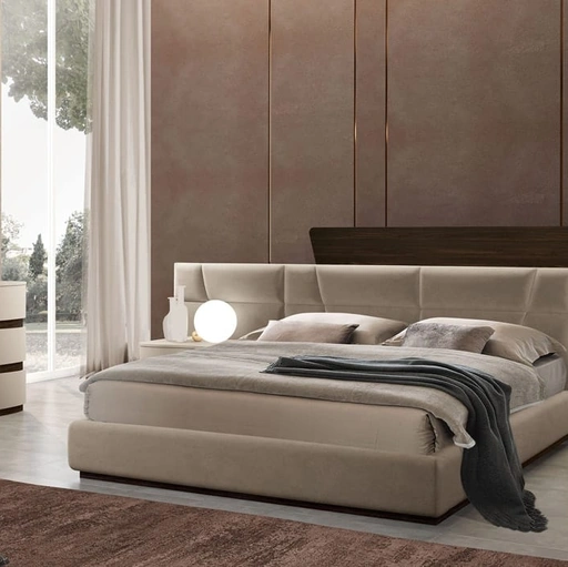 Letto imbottito System di Adriatica