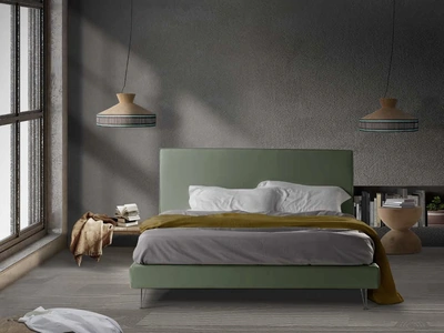 Letto con testiera Vela Liscio di Lettissimi