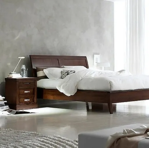 Letto in legno con testiera Virgo di Fasolin