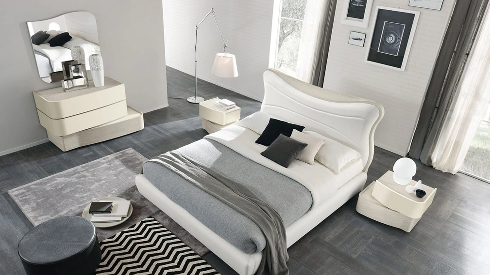 Letto Wind imbottito di Adriatica