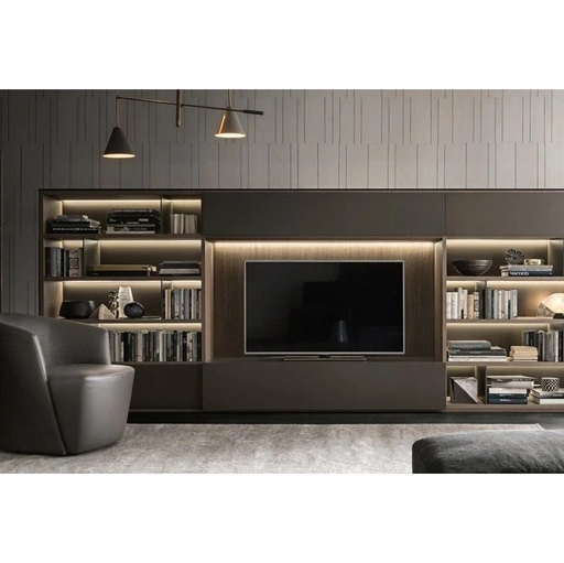Libreria Flexus composizione 10 in laccato opaco di Giellesse