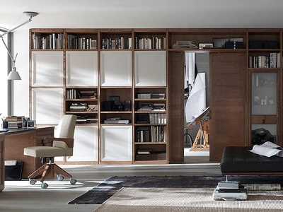 Libreria Tea Legno e Bianco di Fasolin