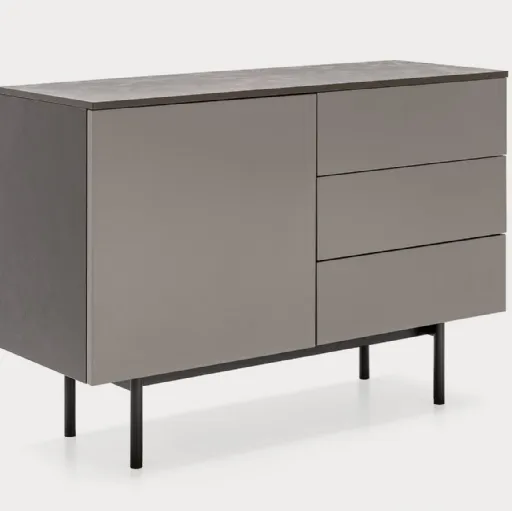 Madia in laccato opaco con top in nobilitato pietra piasentina Made CB6101 1 di Connubia