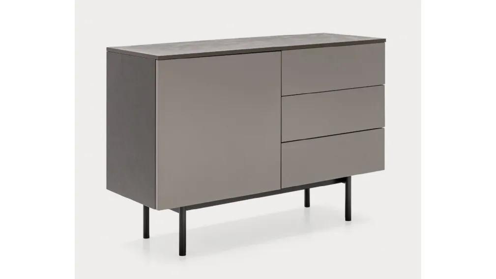 Madia in laccato opaco con top in nobilitato pietra piasentina Made CB6101 1 di Connubia
