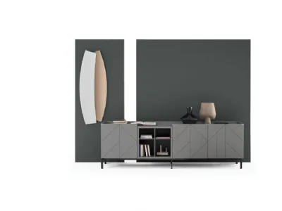 Madia Pica Legno Laccato Decorato 4 di Bontempi