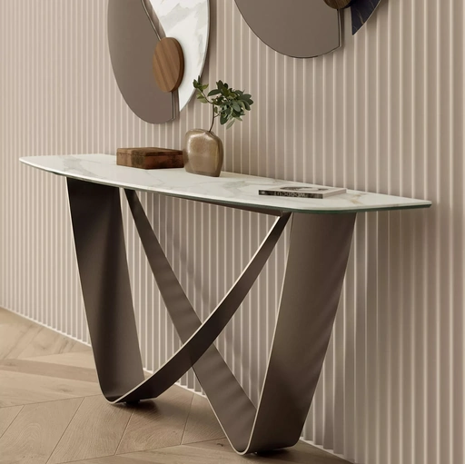 Mobile ingresso Bach Consolle in SuperMarmo di Bontempi