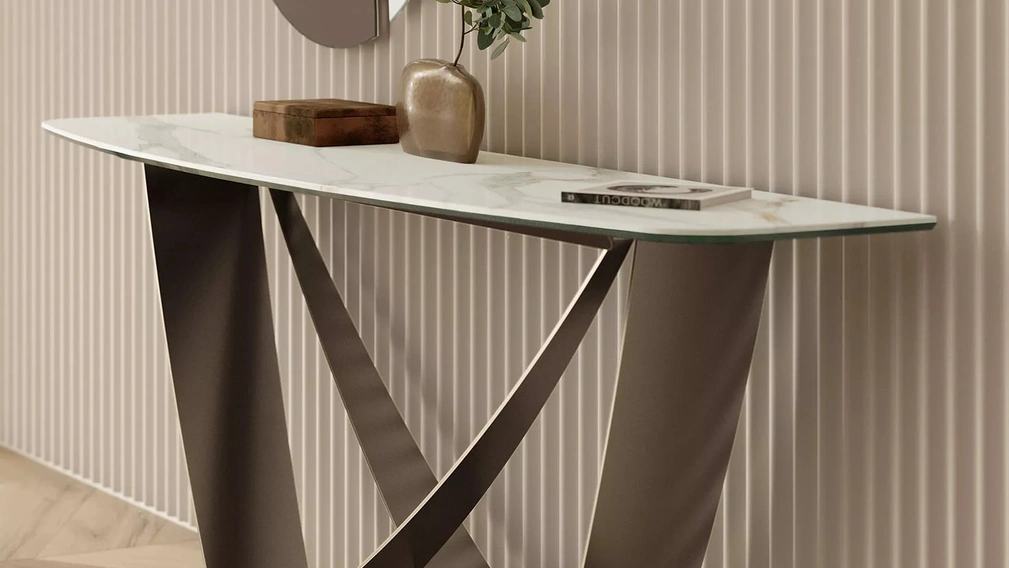 Mobile ingresso Bach Consolle in SuperMarmo di Bontempi