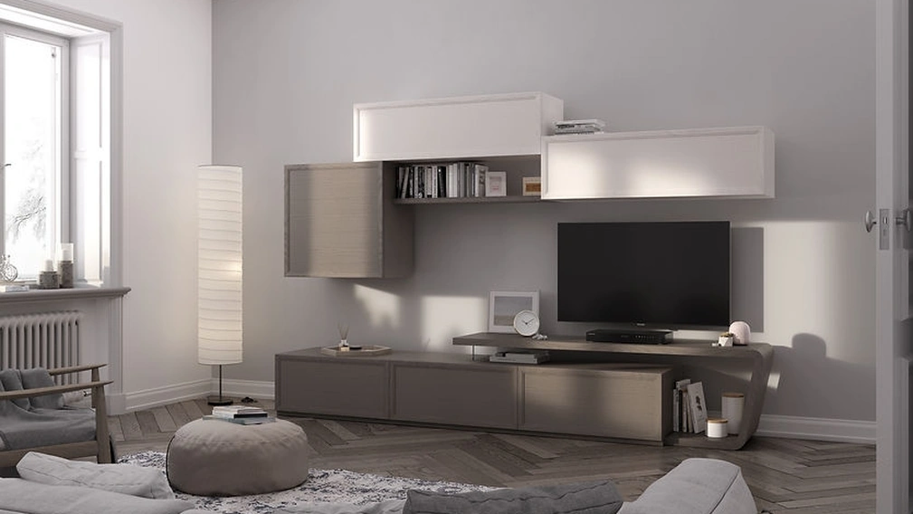 Parete Attrezzata Desi 01 di Fasolin